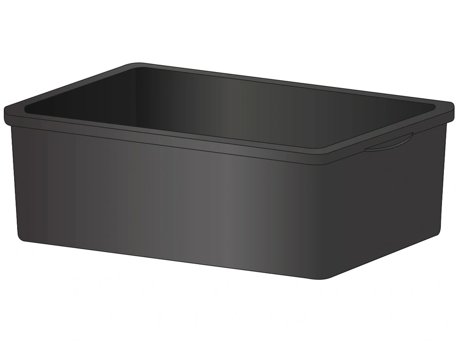 Mörtelkasten schwarz 90 l 72x33x42 cm | Wertheimer Online-Shop